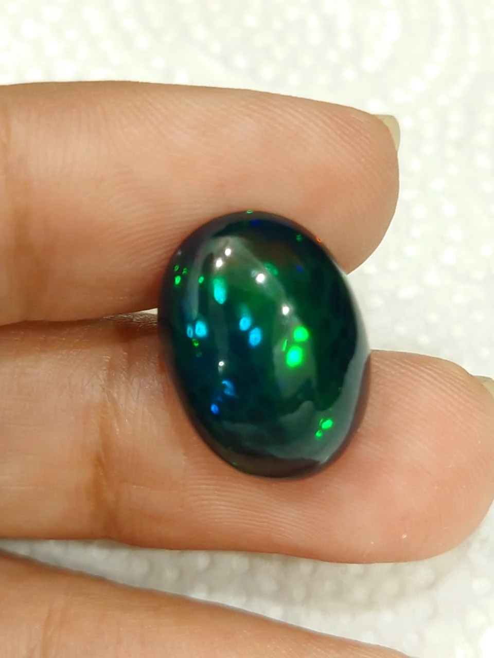 7.5ct Natural Black Opal from Ethiopia — view 4